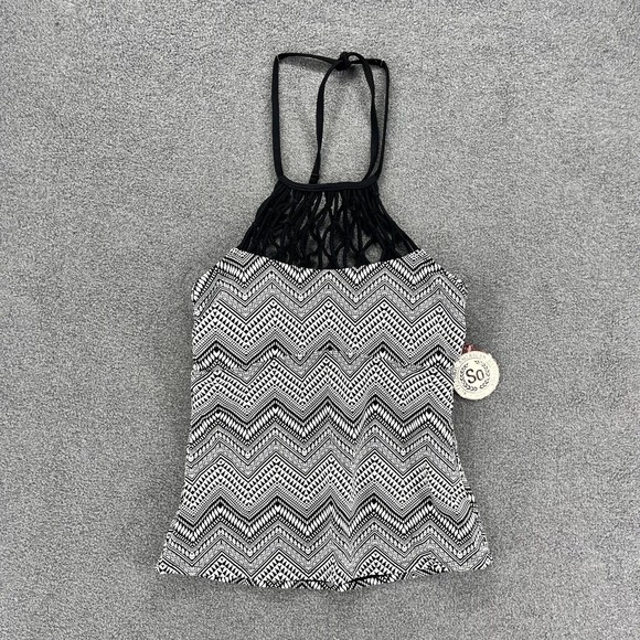 So Authentic American Heritage Tankini Size S Top Macrame High Neck Swim wear - Picture 1 of 12